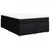 Vidaxl Box spring posteljni z vzmetnico črn 140x190 cm blago