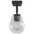 Stropni reflektor Crna 33 x 13 x 26 cm Staklo i Metal