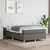 Vidaxl Box spring postelja z vzmetnico temno siva 120x190 cm blago