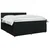 vidaXL Postelja boxspring z vzmetnico Črna 180 x 200 cm Blago
