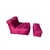 ATELIER DEL SOFA Lazy bag set XXL Sedir Pink