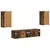vidaXL 2 pcs Dimljeni oreh