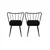 Hanah Home Set 2 trpezarijske stolice Crni