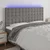 Vidaxl LED posteljno vzglavje temno sivo 180x5x118/128 cm blago