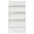 Polica za časopise Bijelo 70 x 41 x 126 cm Konstruirano drvo