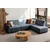 Atelier del Sofa Ugaona garnitura na razvlačenje S-Loft Right, 206 x 290 cm, Plava