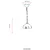 Opviq Spoljna lampa BFE-68194-BSY, 50 cm, Viseća, IP65, E27, 60W, Crna