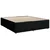 vidaXL Postelja boxspring z vzmetnico Črna 200 x 200 cm Blago