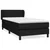 Vidaxl Box spring postelja z vzmetnico črna 80x200 cm blago