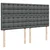 Vidaxl Box spring postelja z vzmetnico temno siva 200x200 cm blago