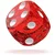 Kockice Oakie Doakie Dice D6 16 mm Speckled - Red (12)