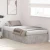 Krevet s ladicama Betonski sivi 100 x 200 cm Konstruirano drvo