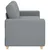 vidaXL Dvosed svetlo siv 180x77x82 cm blago