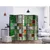 artgeist Paravan Emerald Stained Glass I, 5-Delni, Dvostranski