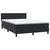 Vidaxl Box spring postelja z vzmetnico črna 160x210 cm žamet