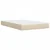 Vidaxl Box spring postelja z vzmetnico krem 100x200 cm blago