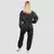 GymBeam Women‘s Aura Cropped Sweatshirt Washed Black
