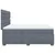 Vidaxl Box spring postelja z vzmetnico temno siva 200x200 cm žamet