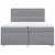 vidaXL Box spring postelja z vzmetnico svetlo siva 200x200 cm blago