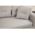 Atelier del Sofa Ugaona garnitura Padova 100x70x140cm Svetlosiva