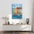 Slika pastelno mesto z ladjami - 80x120