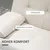Homestar Sofa postelja 3-sedežna 181x77x78 cm bež