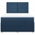 Vidaxl Box spring postelja z vzmetnico modra 140x200 cm blago