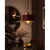 Luster na sajli IGNIA 1xE27/60W/230V bordo/zlatna
