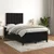 Vidaxl Box spring postelja z vzmetnico črna 120x190 cm žamet