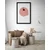 Plakat s paspartujem osamljen list - 40x60 black
