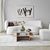HANAH HOME Sto za dnevnu sobu Saga Square Sapphire Transparent