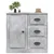 Komoda siva boja betona 70x35,5x67,5 cm od konstruiranog drva