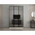 Hanah Home ormar sa reflektujućim staklom Nisa 20657, 135 cm, peščar