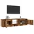 TV ormarić LED boja drva 140x40x36 cm konstruirano drvo