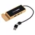 Pixo USB razdelnik Ennio sa držačem za telefon, Type-C ulaz, 2x USB + Type-C, Bež