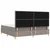Vidaxl LED Box Spring Postelja z vzmetnico Taupe 200 x 200 cm blago