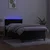 Vidaxl Box spring postelja z vzmetnico LED črna 100x200 cm žamet