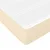 Vidaxl Box spring postelja z vzmetnico krem 90x200 cm blago