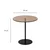 Hanah home Klub sto Chill 50x50x50cm Crno-Bronzi