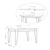 Aberto Design Trpezarijski sto Pal 132x76x80cm Antracit