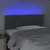Vidaxl LED posteljno vzglavje temno sivo 100x5x78/88 cm blago