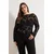 Trendyol Curve Ženska bluza Tbbss26Af00055, Crna
