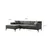 Atelier del Sofa Ugaona garnitura New Petra, L ugao, 250x69x145 cm, Zelena