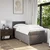 Vidaxl Box spring postelja z vzmetnico taupe 90x200 cm blago
