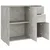 Komoda siva boja betona 91x29,5x75 cm od konstruiranog drva