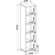 Hanah Home Garderober Duru 1600-042, 40x183x 45-53 cm, Beli