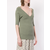 Muller Of Yoshiokubo-V-neck ribbed top-women-Green