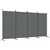 Vidaxl vidaXL 4-delni paravan, antracit, 346 x 180 cm, blago