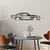 Wallity Zidna dekoracija Chevrolet Camaro Silhouette, 70x18cm, Crna