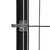 Ograda za pse s 32 panela crna 100 x 50 cm čelik obložen prahom